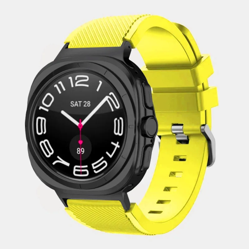 sports soft Silicone Strap For Samsung Galaxy Watch Ultra 2025 47mm breathable band For Samsung Watch 8 40mm 44mm 8 Classic 46mm