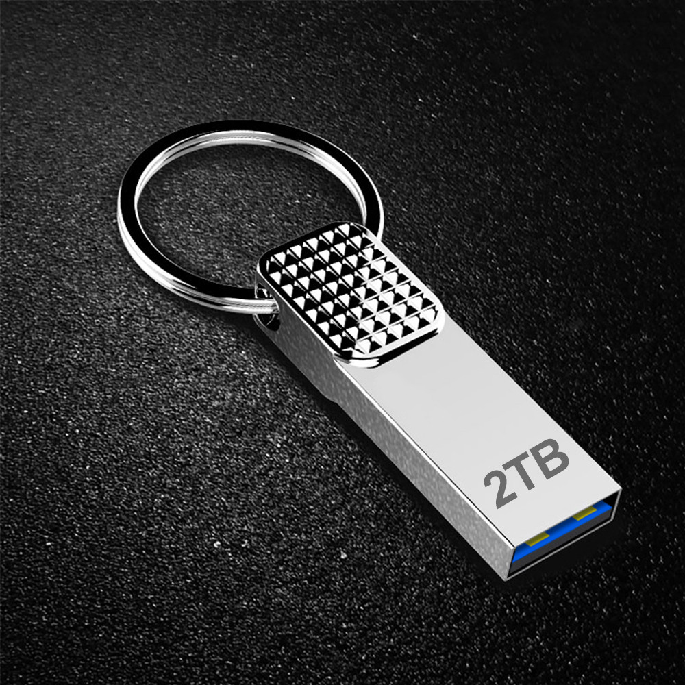 2023 New Pen Drive 2TB Metal Waterproof Cle USB Flash Drives Usb 3.0 High Speed File Transfer Memoria USB Stick Type-C Adapter