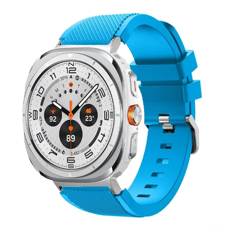 sports soft Silicone Strap For Samsung Galaxy Watch Ultra 2025 47mm breathable band For Samsung Watch 8 40mm 44mm 8 Classic 46mm