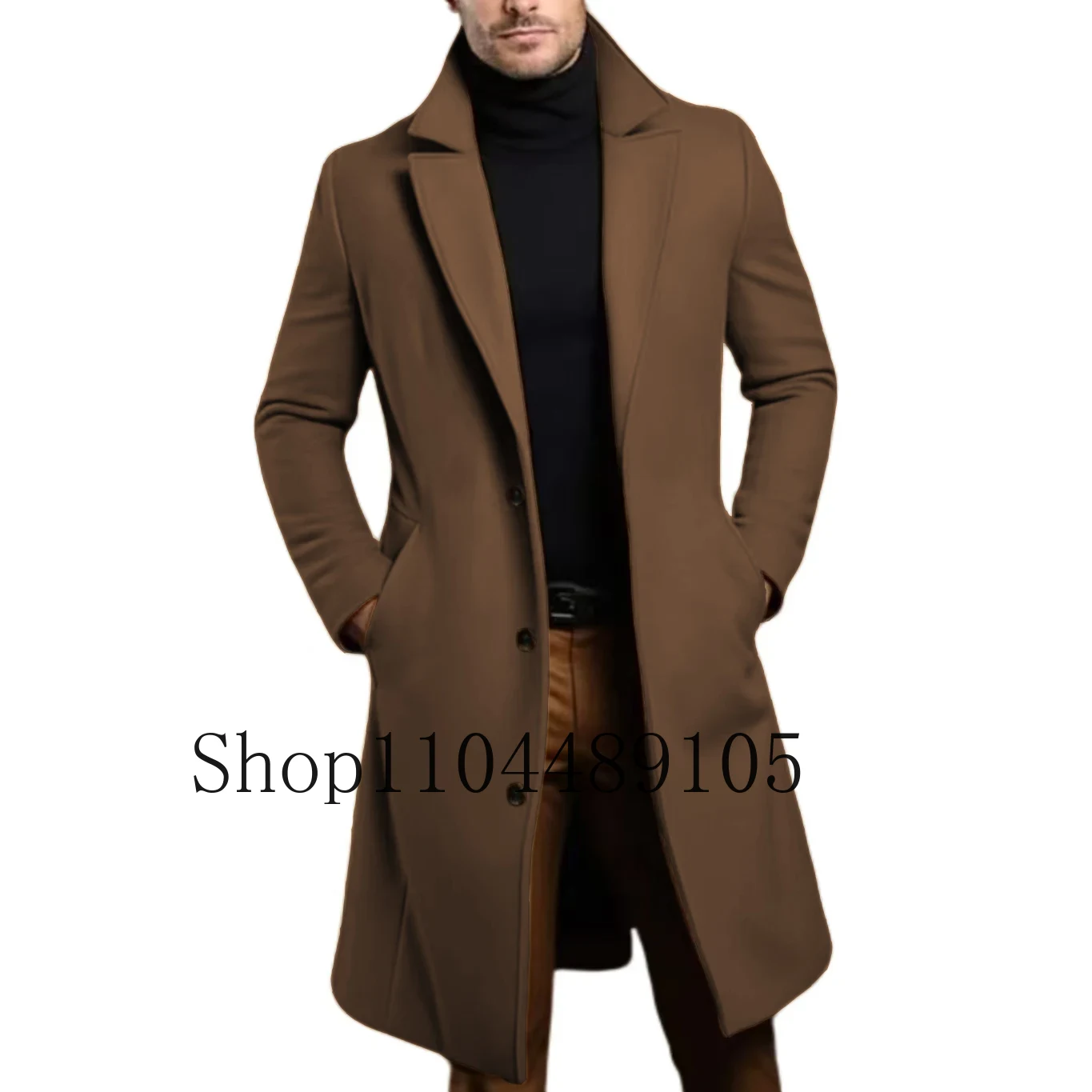 Men's Winter Jacket Long Coat Men Casual Business Cardigan for Men Coat Customization Evening Party Business Activities Latest