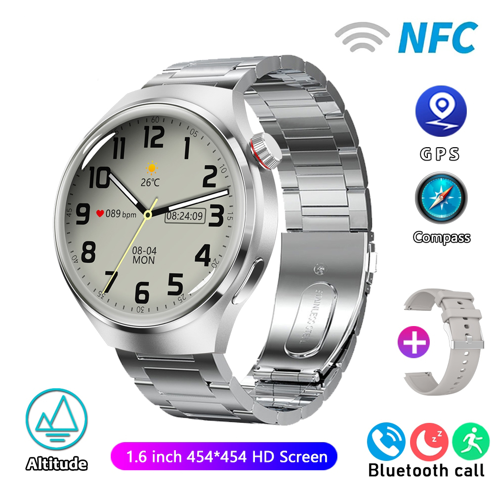 For HUAWEI Watch Pro GPS NFC Smart Watch Men 360*360 AMOLED Screen Heart rate Bluetooth Call IP68 Waterproof Man Smartwatch 2024
