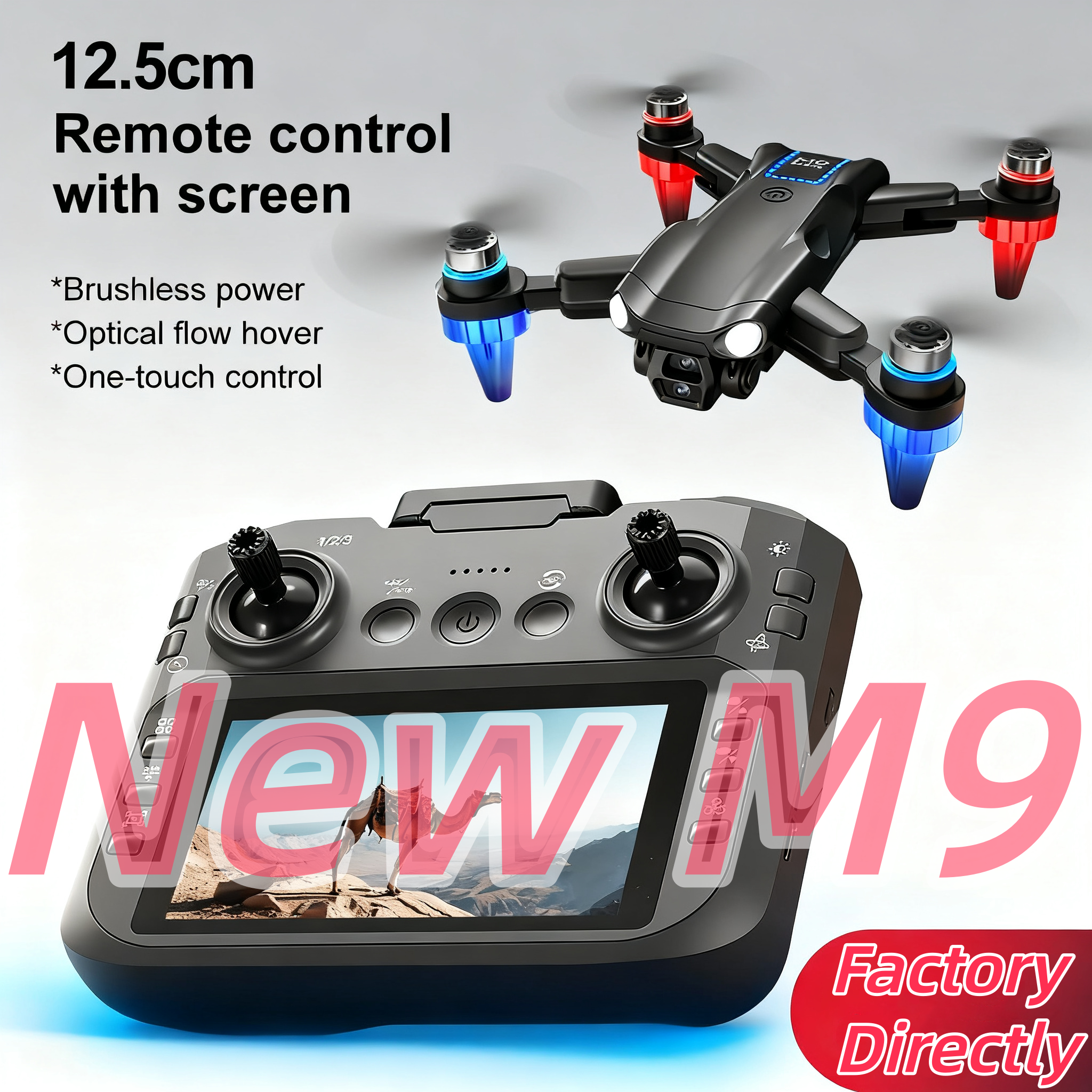 Original M9 Pro Professional 4K Drone with 5G GPS HD Dual Camera Brushless Foldable Quadcopter for Photography RC Drones Toy