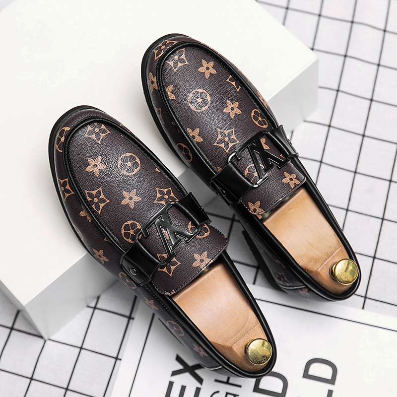 2025 new knitted hats and shoes, men's casual shoes, Korean style, fashionable lazy shoes, light luxury customization