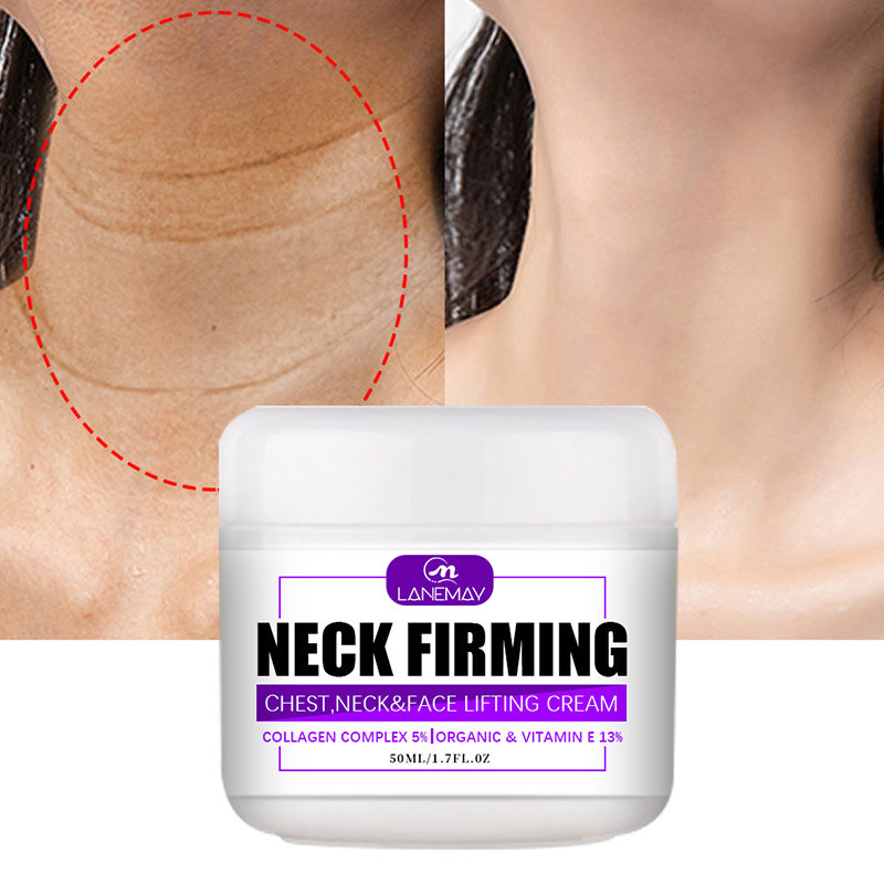 Collagen Lifting Firming Neck Cream Wrinkle Remover Anti Aging Fade Fine Line Whitening Moisturizing Shape Beauty Skin Care 50g