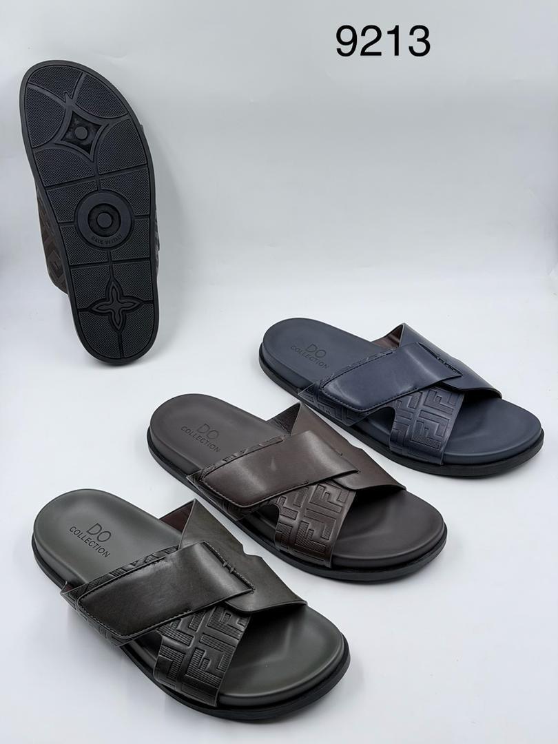 Men's Premium Leather Flip-Flops - D-square