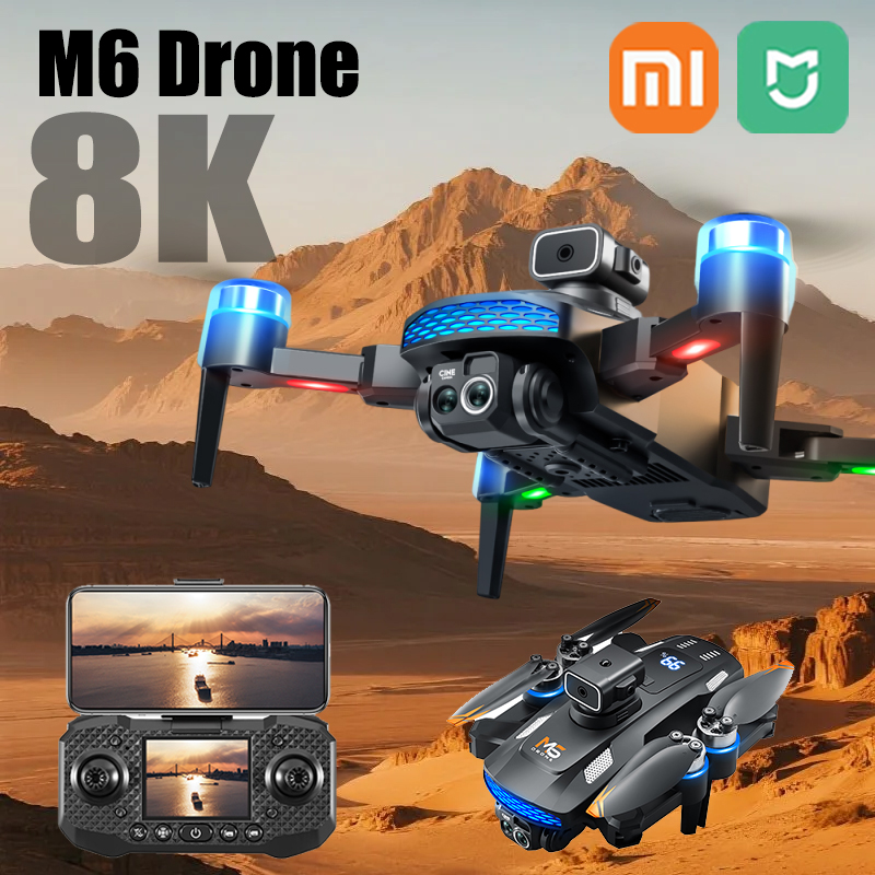 Xiaomi Mijia M6 Drone 4K Professional 8K HD Camera With screen Remote control brushless motor Avoidance Foldable aircraft Toys