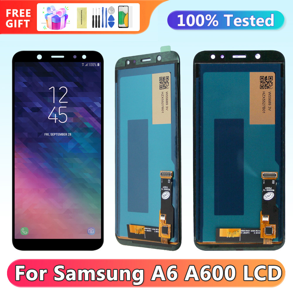 5.6" Screen for Samsung Galaxy A6 2018 A600 A600F Lcd Display Digital Touch Screen Assembly for Samsung A600 Screen Replacement