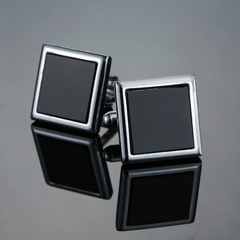Cufflinks For Men Luxury Silvery Cuffs Retro Metal Cuff Links Mens French Square Button Shirts Business Jewelry Gift For Wedding