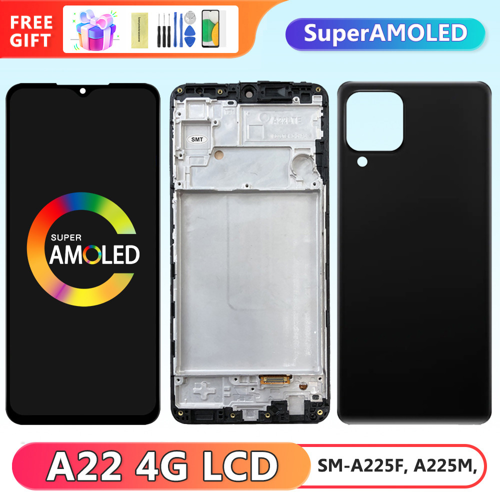 Super Amoled A70 Screen, for Samsung Galaxy A70 A705 A705F A705W Lcd Display Digital Touch Screen with Fingerprint Replacement
