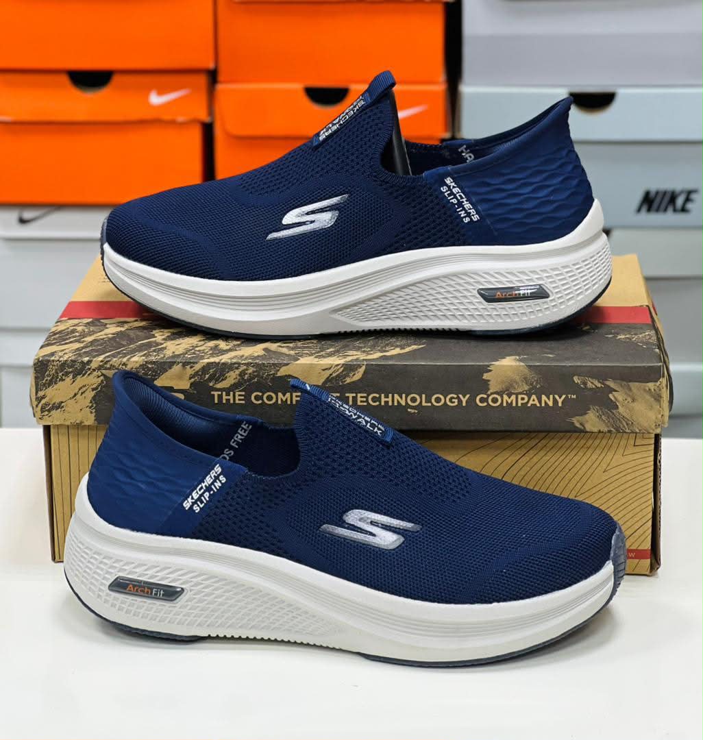 Skechers Slip-Ons Arch Fit Navy Blue Comfort Sneakers