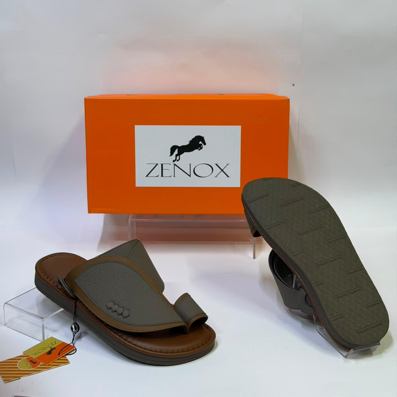 ZENOX Men's Premium Leather Sandals