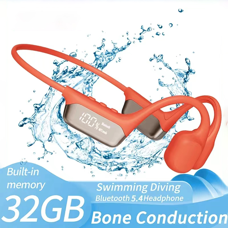 XIAOMI MIJIA Swimming Bone Conduction Earphones Bluetooth Wireless Hifi Headphone IPX8 Waterproof 32GB MP3 Player Mic Headset