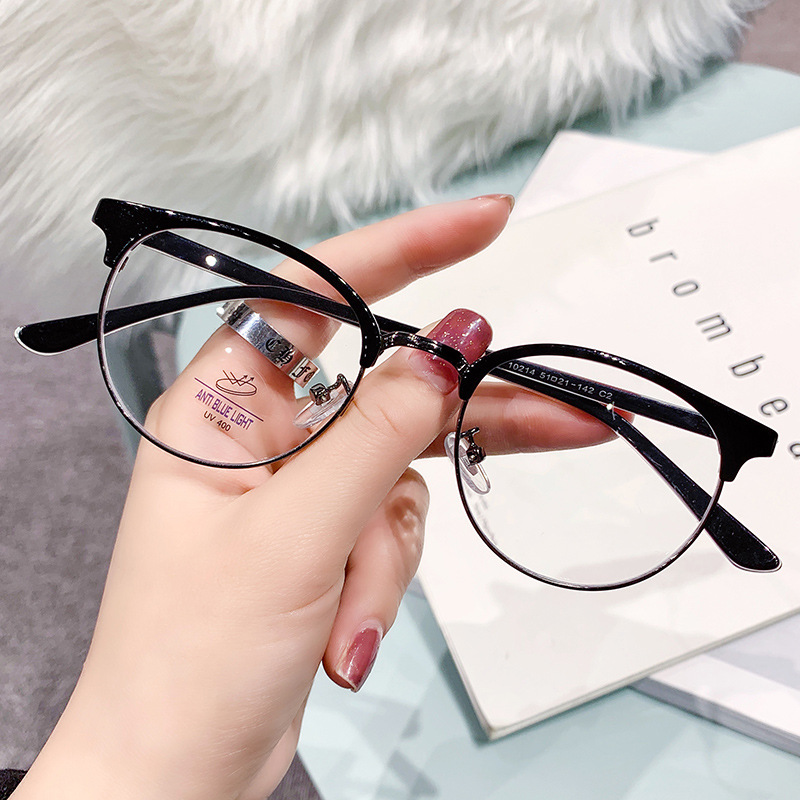 Fashion Glasses frame myopia prescription computer glasses multifocal reading glasses women bluelight blocking glasses custom