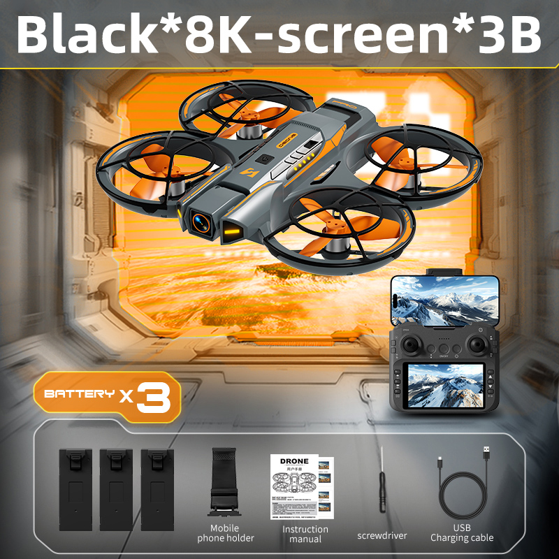 For Xiaomi A21 Pro Drone Professional 8K HD Dual Camera 5G WIFI Brushless Motor 360°  roll Obstacle Avoidance Quadcopter Toy New