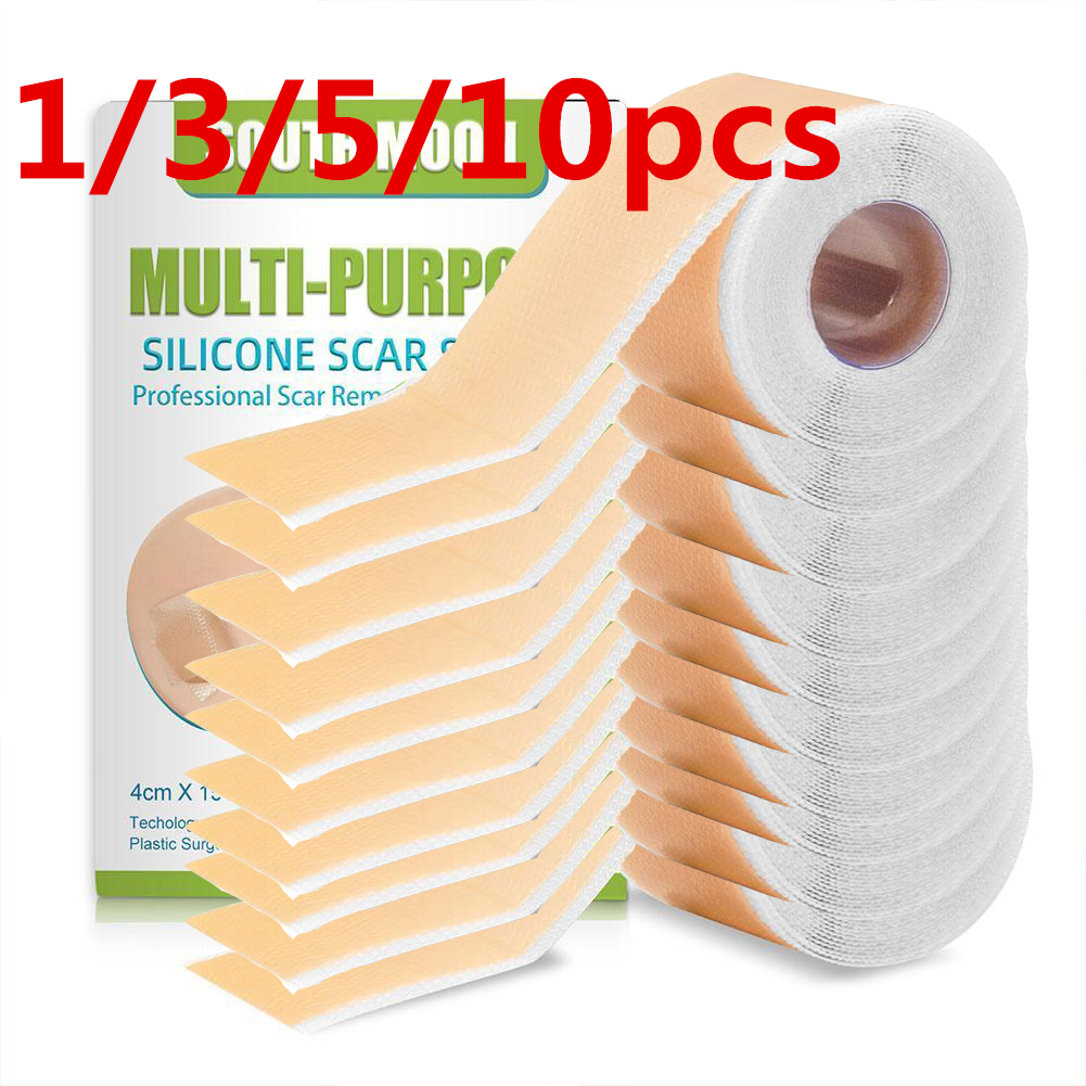 1/3/5/10 Roll Silicone Scar Sheet Painless Scar Repair Tape Roll Effective Scar Waterproof Breathable Ear Beauty Sticker