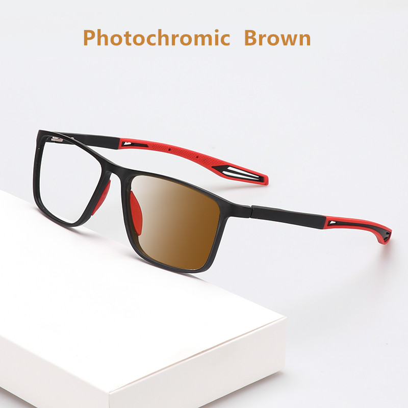 TR90 Photochromic Eye Glasses Men Women Myopia Eyeglasses Finished Glasses Students Short Sight Eyewear 0 -0.5 -1 -1.25 -1.5 -6