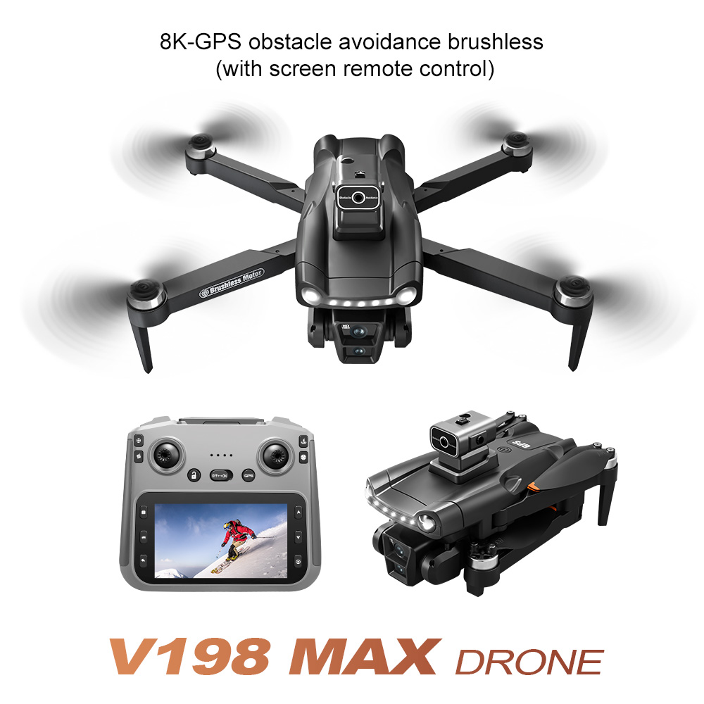 Xiaomi Mijia V198GPS Drone ESC 8K Profesional HD Camera Brushless Obstacle Avoidance Aerial Optical Foldable Quadcopter Mini toy