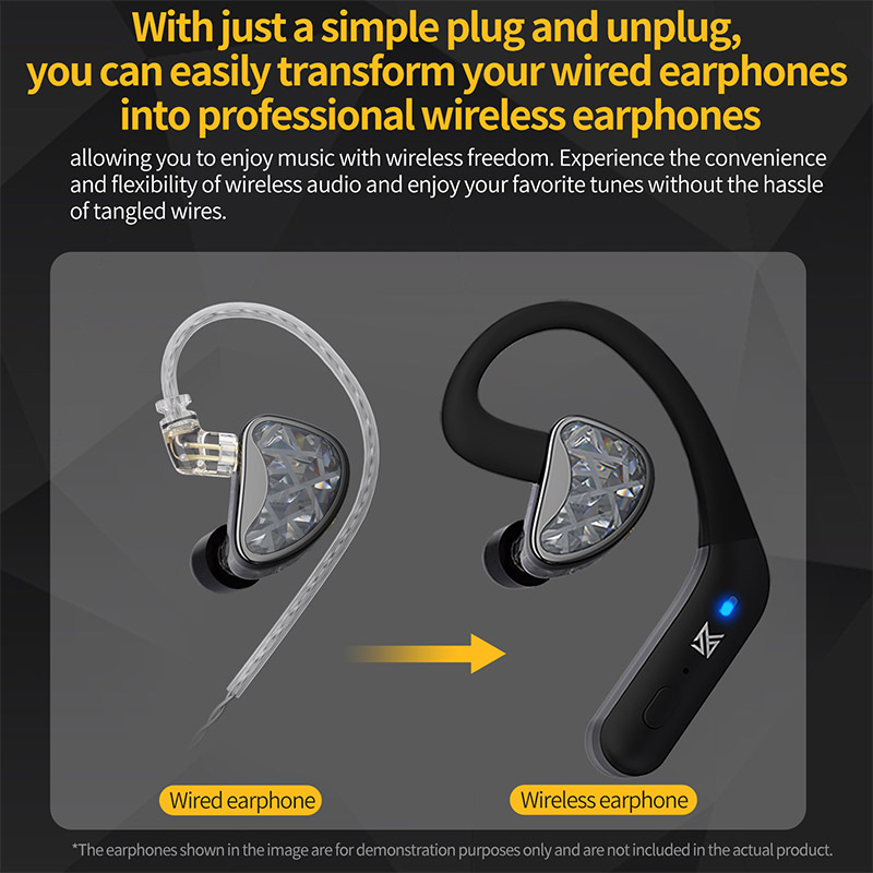 KZ-AZ20 Wireless earhook cable, compatible with Bluetooth 5.3 Snapdragon sound technology, HD audio, PIN C update
