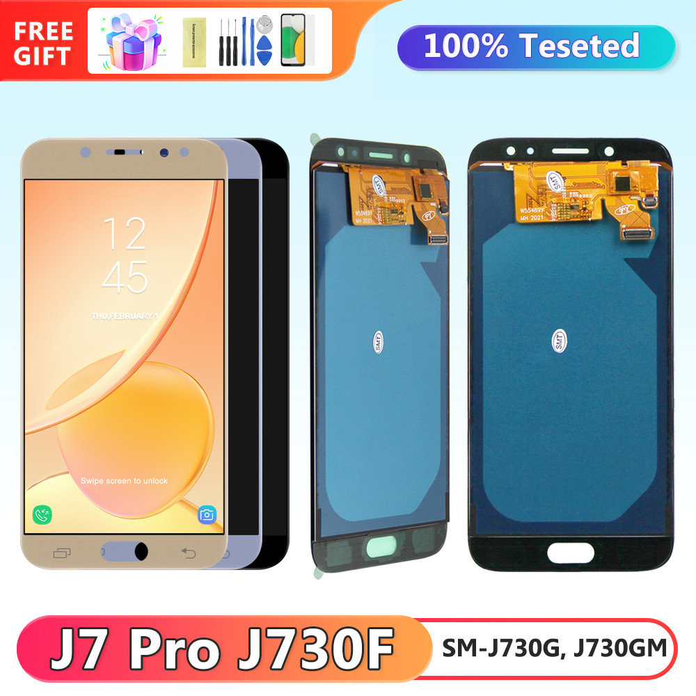 J7 Pro Display Screen, for Samsung Galaxy J7 Pro J730 J730F J730G Lcd Display Touch Screen Digital Assembly Replacement