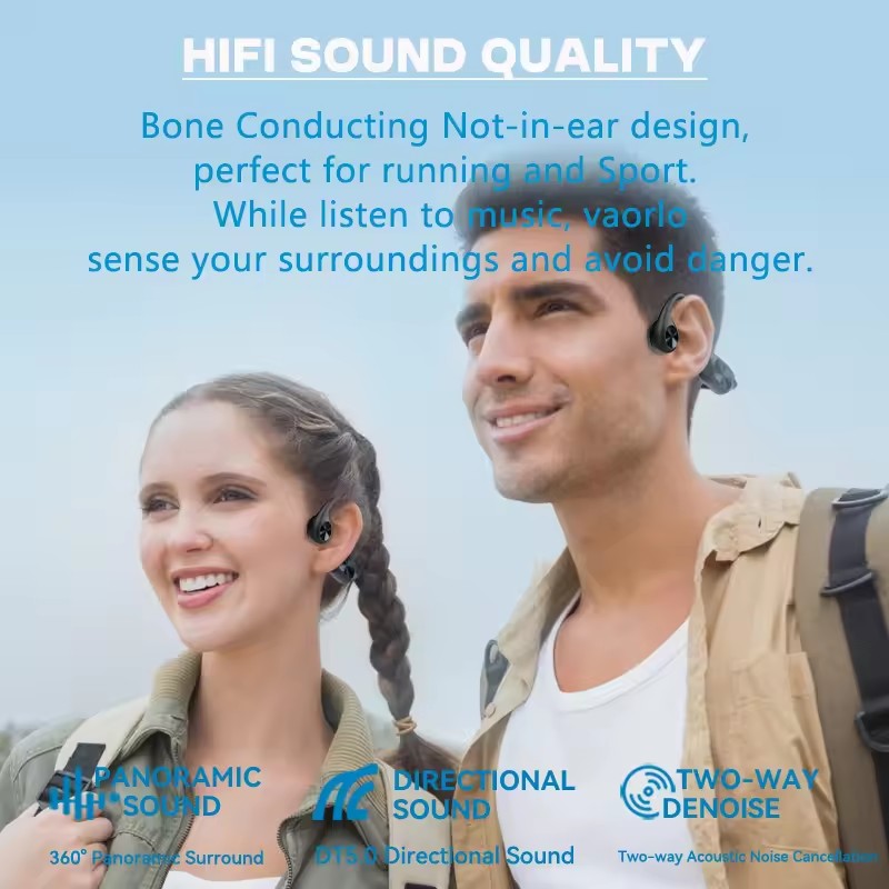 Xiaomi Mijia Ear Hook Bone Conduction Sports Headphone Wireless Earphone Bluetooth 5.4 Headset Hands-free with Mic for Running