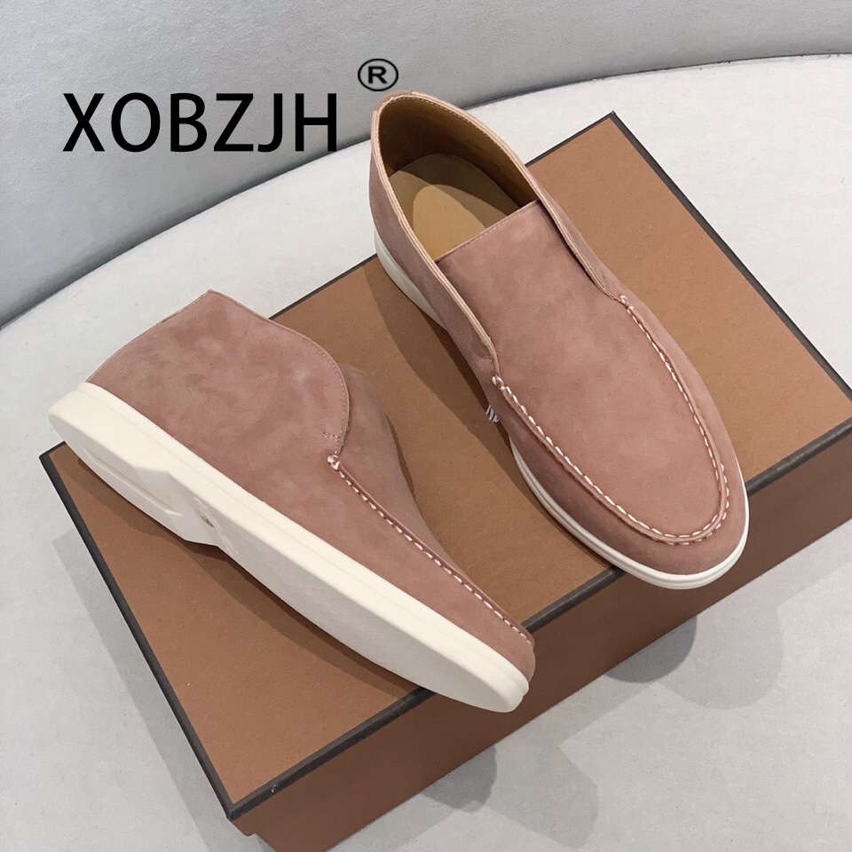No Logo-Luxury Designer Warm Winter Boots 2025 New Men's Suede Leather Winter Trends Casual Flat Shoes Comfort Walking Shoes