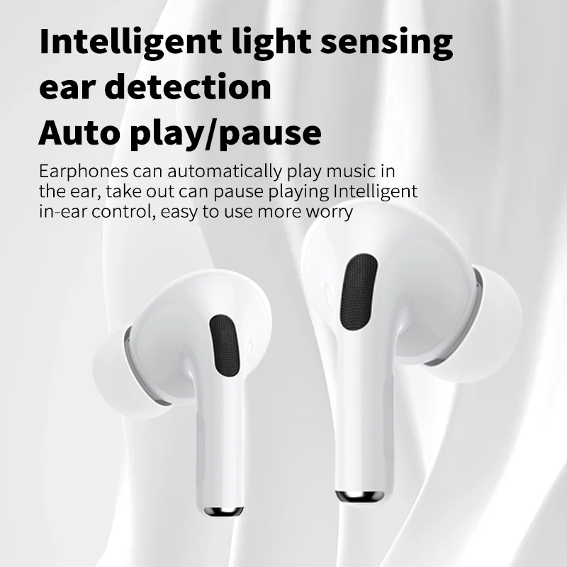Wireless Bluetooth Earbuds Fake Air Pods TWS 5.3 Touch Control In-Ear Hi-Fi Stereo Earbuds with Charging Case For iPhone