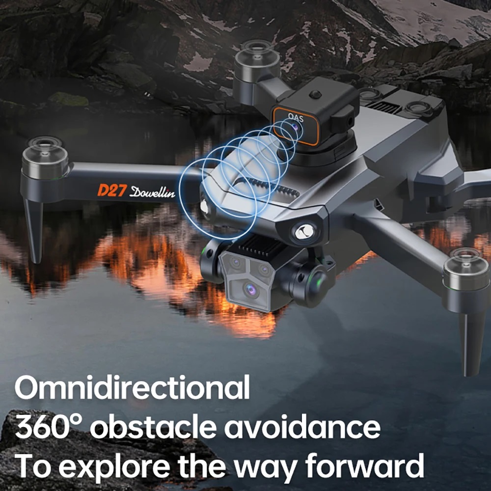 RC GPS Camera Drone 8K HD Camera 5G WIFI windproof FPV 360° Obstacle Avoidance Brushless 4.5inch Screen Remote control