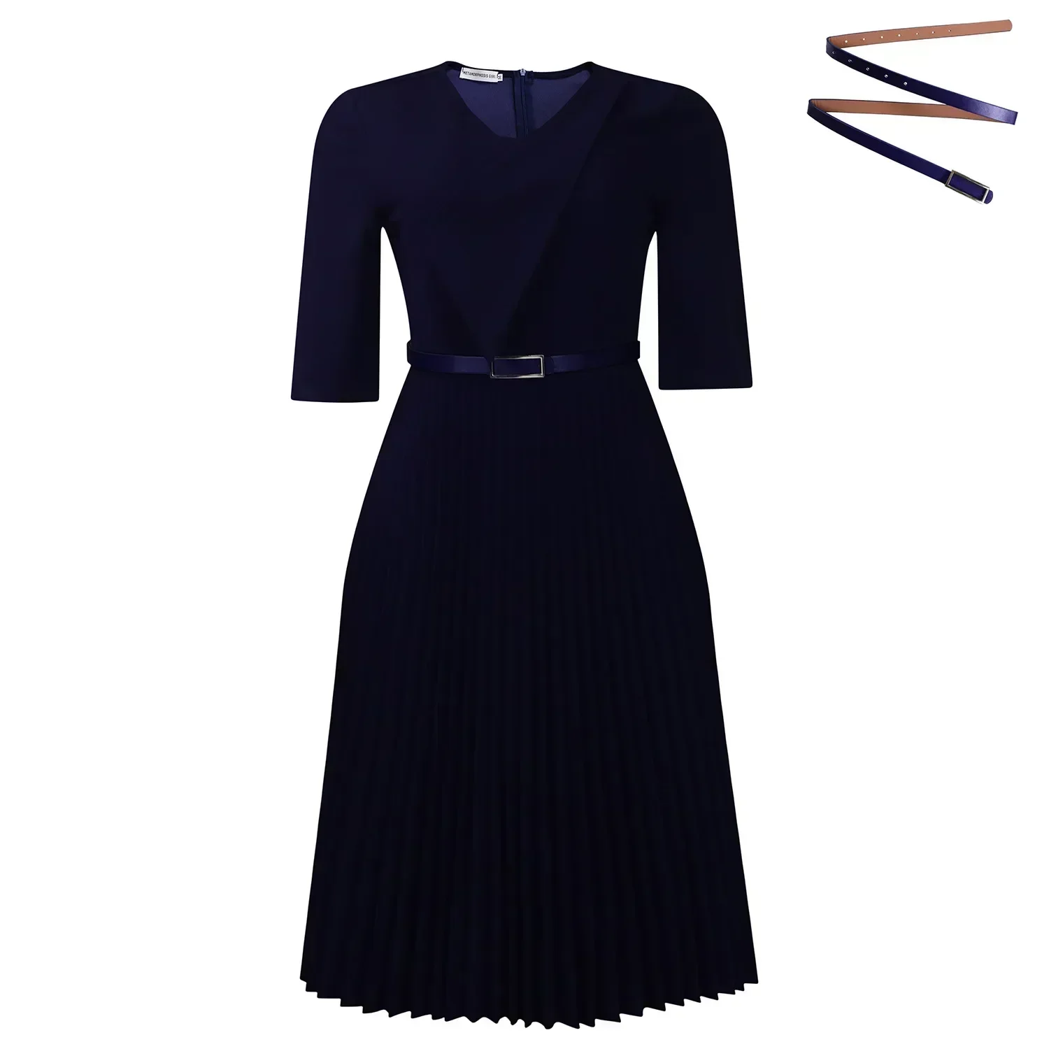 Customized Elegant Dress Women for Wedding Party 2025 Summer African Short Sleeve V-neck Polyester Midi Pleat Dress Dashiki Afri