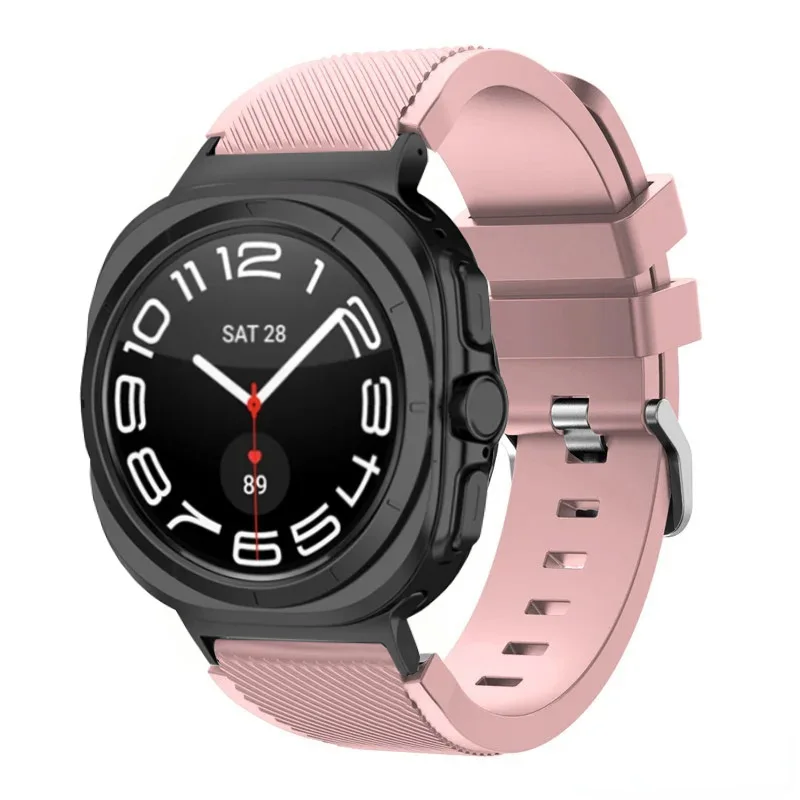 sports soft Silicone Strap For Samsung Galaxy Watch Ultra 2025 47mm breathable band For Samsung Watch 8 40mm 44mm 8 Classic 46mm