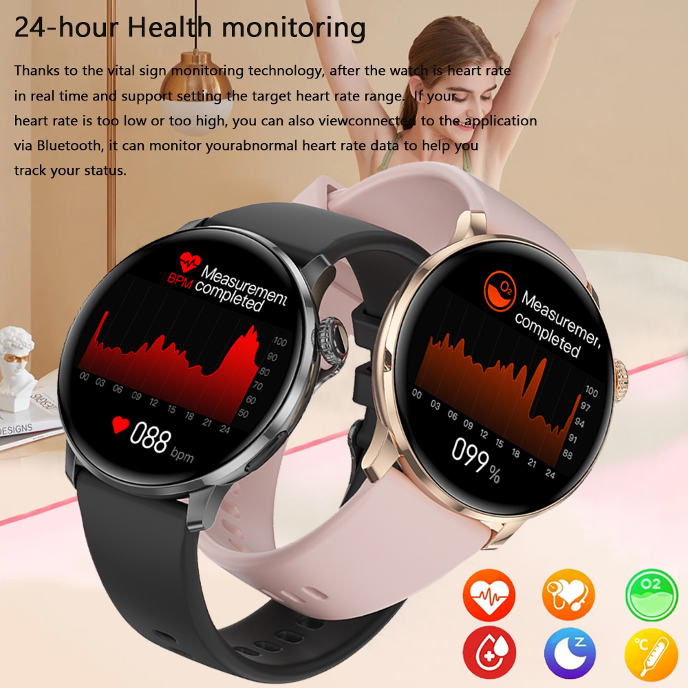 2025New GPS NFC Bluetooth Call Smartwatch Women Watch 5 mini Sports Track Heart Rate Oximetry Monitoring Health Smartwatch Woman