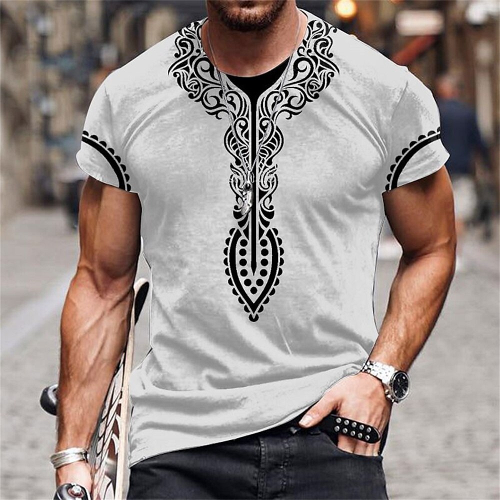 Africa Ethnic T-Shirts African Dashiki 3D Printed Men Women Fashion Streetwear Oversized Short Sleeve T Shirt Tees Tops Clothing