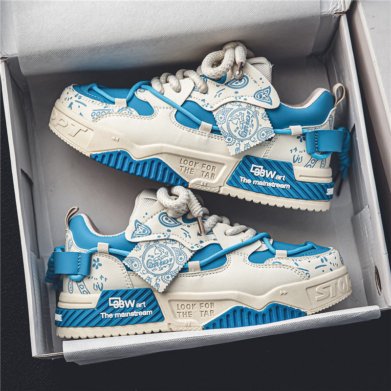 Men's Casual Sneakers Mesh Breathable Fashionable Lace Up Running Shoes 2024 Walking Daily Sneakers Jogging Training Footwear