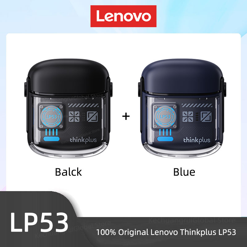 Lenovo LP53 Wireless Bluetooth 5.4 Earphones Mechanical Design Gamer Headset TWS Noise Reduction Sports Earbuds Long Standby New
