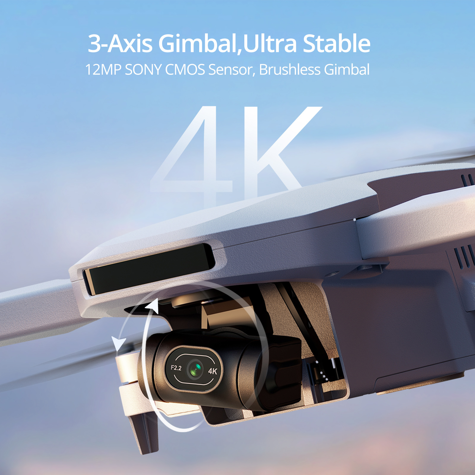 Potensic C0 2024 ATOM 3-Axis Gimbal 4K Drones Camera Professional Under 249g Max 6-KM for Adults and Beginners