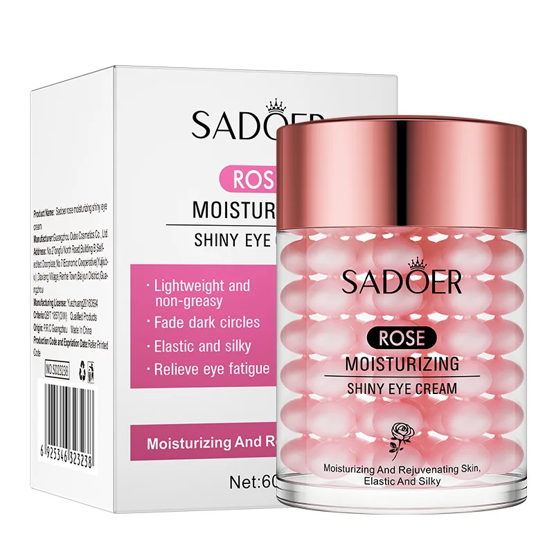 SADOER Rose Eye Cream Anti Dark Circles Removal Eye Bags Firming Moisturizing Beauty Eyes Creams Skin Care Products