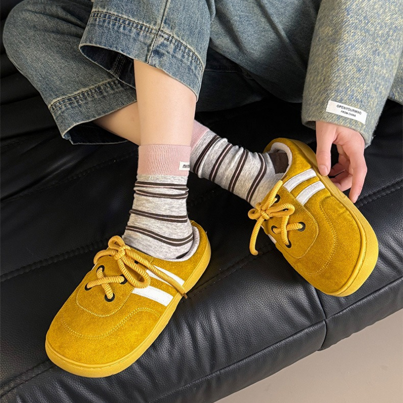 Lovely Bowtie Solid color Winter Women Home Slippers For Indoor Bedroom House Soft Bottom Warm comfortable Fluffy shoes