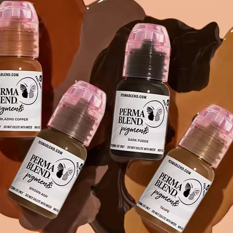 2025 Perma Blend Permanent Makeup Inks For Eyebrows Eyeliner Lip Microblading Eyebrow Beauty Tattoo Pigment Color Art Supplies