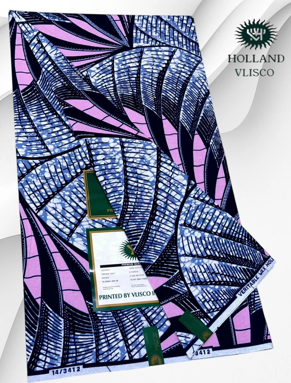 The Ultimate Legend: Authentic Holland Vlisco Veritable Wax Prints – Premium Atamfa Turmi for High-Fashion Dashiki and Traditional African Couture