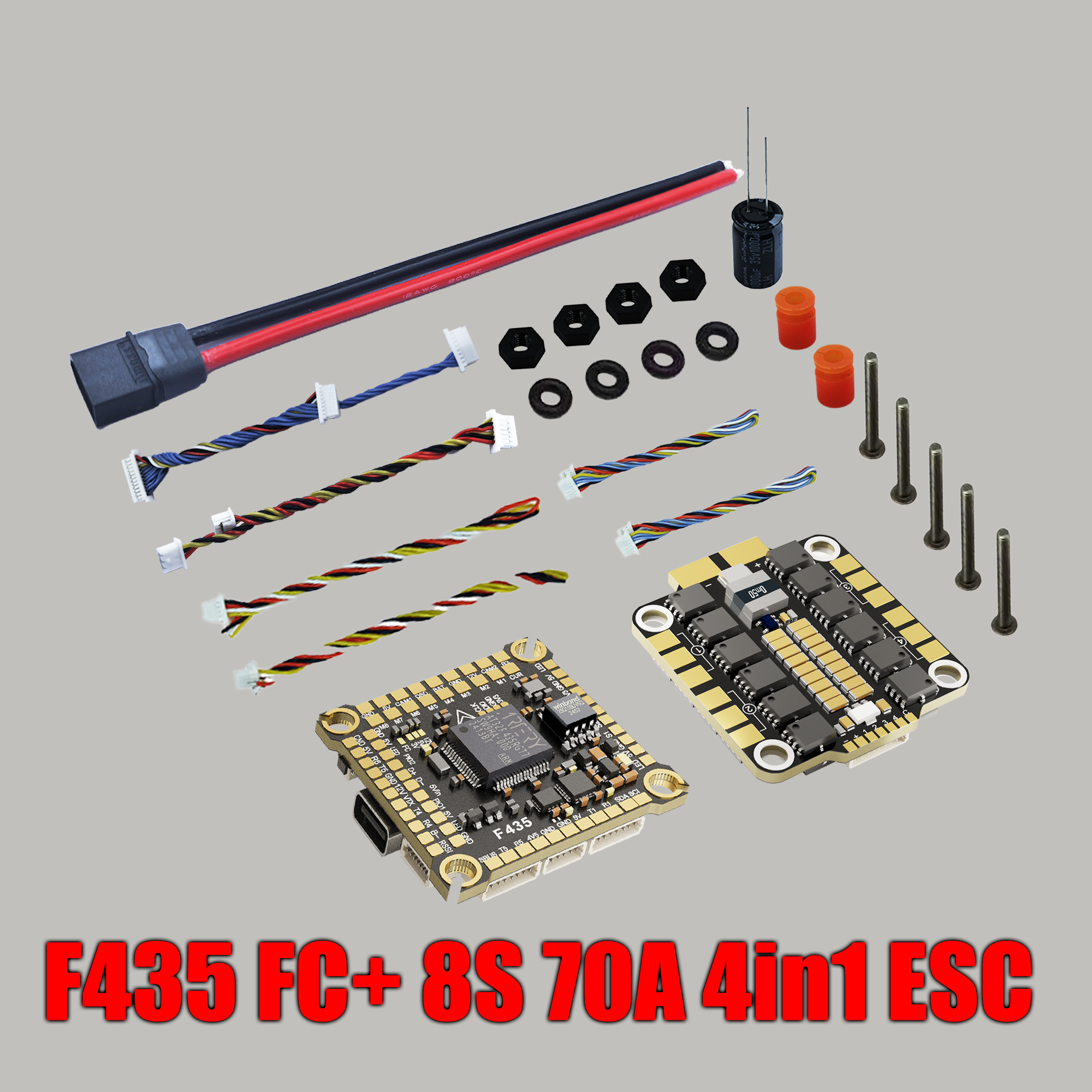 DAKE F435 V3/V4 FC ESC Stack 3-8S Lipo Flight Control BLS 55A/60A/70a 4 in 1 ESC 30x30  RC FPV Racing Drone