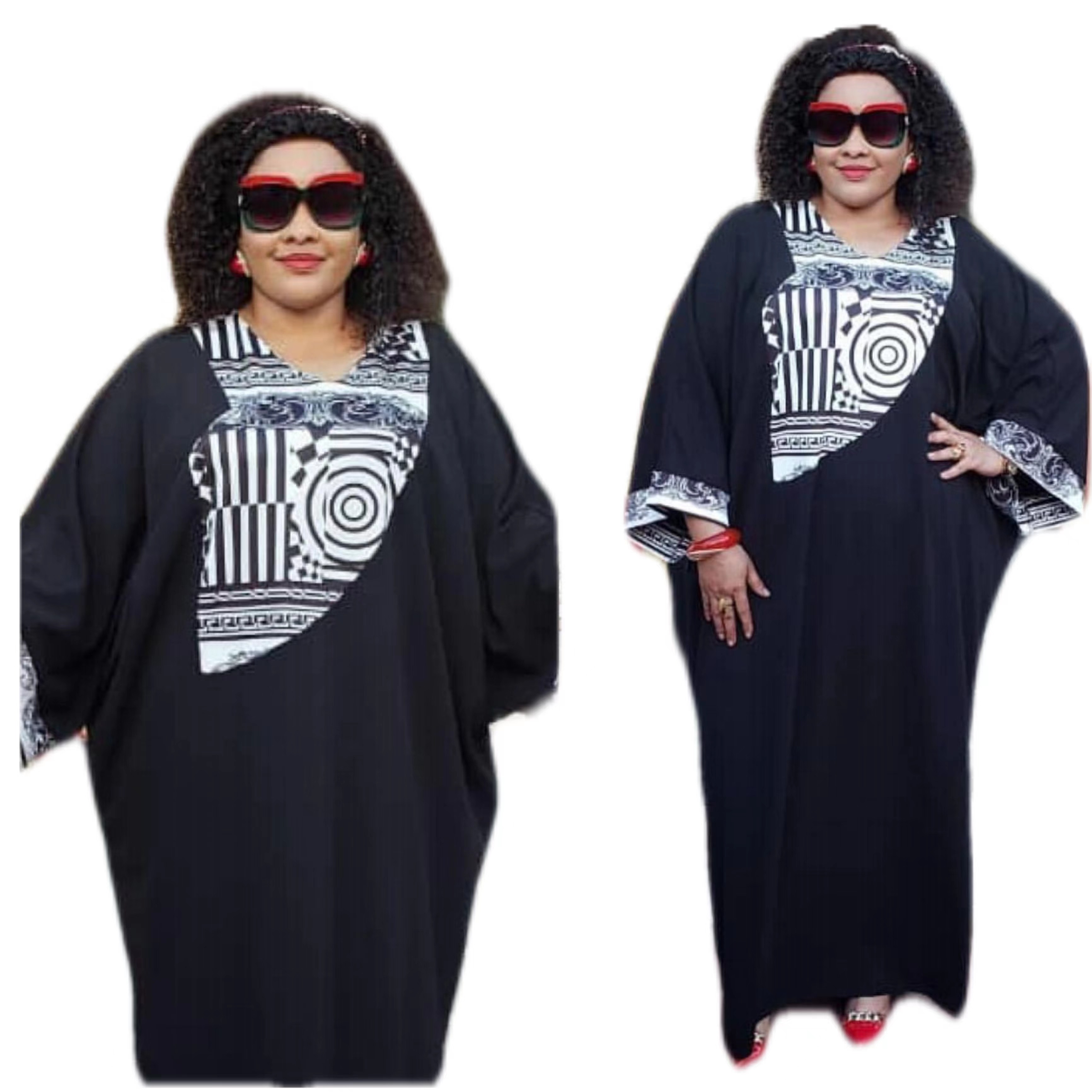 Oversize Vestidos Africanos Para Mujeres Talla Grande  Free Style African Dashiki  Dress for Women