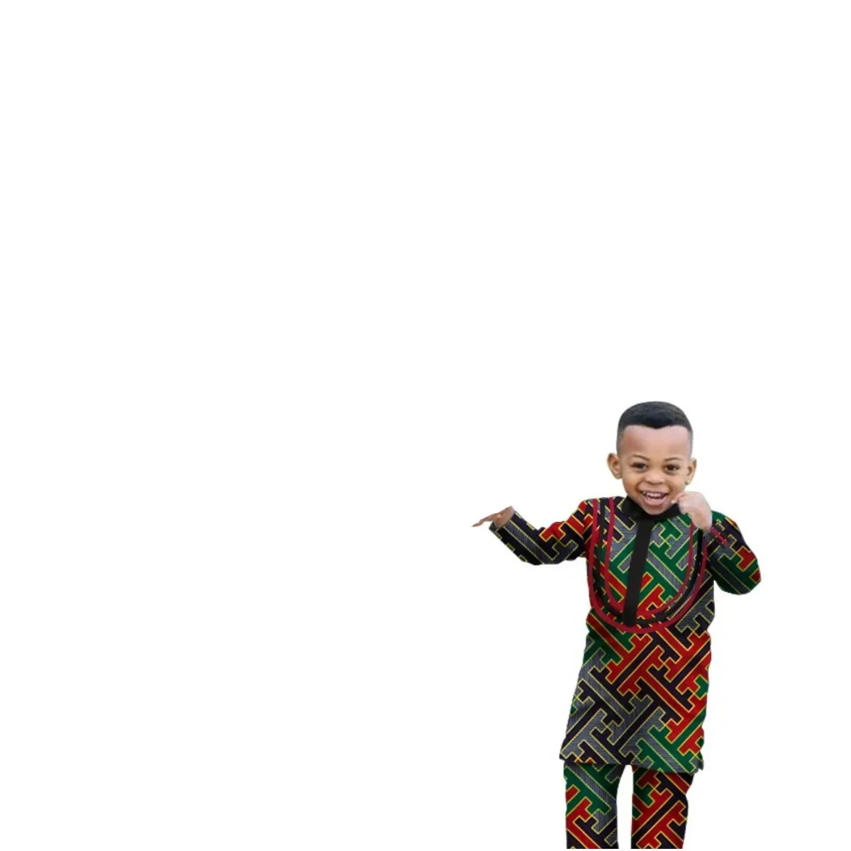 African Parent-child Clothing Long Sleeve Slim Fits Dashiki Outfits for Father Boys Fashion Men African Clothes Sets Wyq340