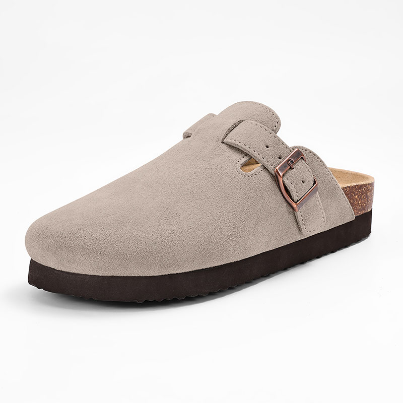 Pallene Fashion Women's Mules Cork Insole Unisex Clogs Slippers Water Corrugated Sole Non-slip Men's Sandals With Arch Support