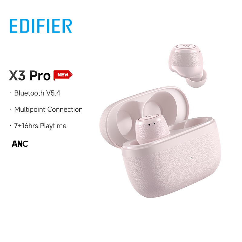 Edifier X3 Pro True Wireless Earbuds Active Noise Cancellation Earphone Bluetooth V5.4 Multipoint Connection IP54 Lightweight