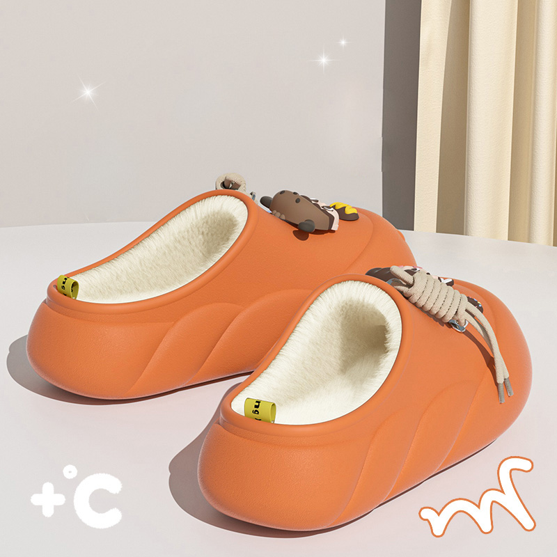 Cute Girl Eva Warm Winter Women Slippers 2024 Home Cotton Shoes Sweet Women's Slippers For Home