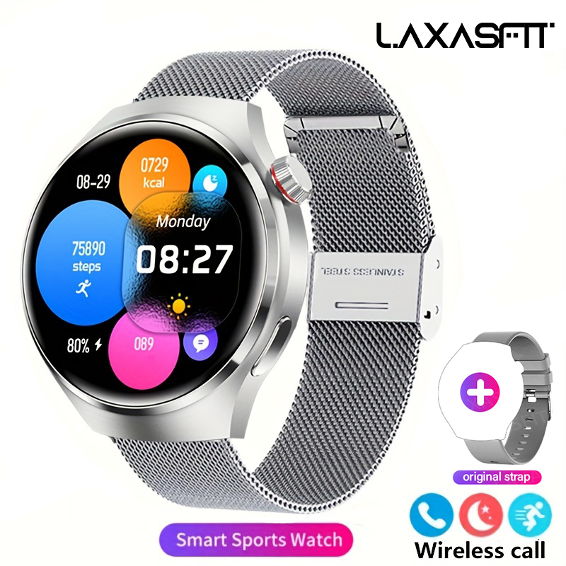LAXASFIT New Smart Watch 1.52 HD Screen Heart Rate Bluetooth Call NFC Sports Men's Smart Watch 2025