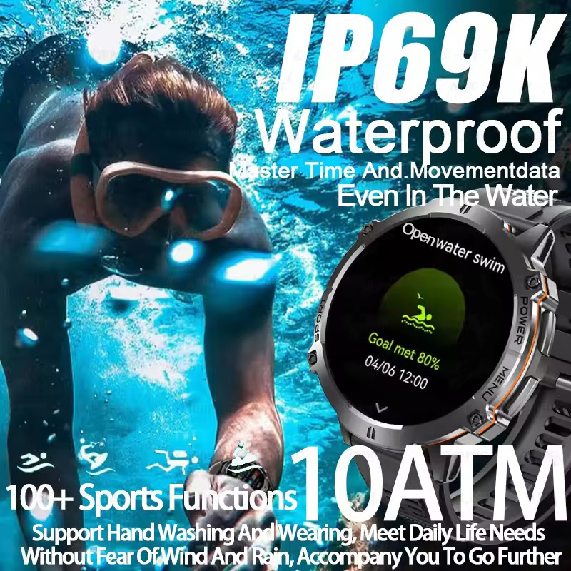 Men Smartwatch High End Sports Watches 1000mAh Large Battery Waterproof Durable AI Custom dial  TREX3  Smart Watch For Men women