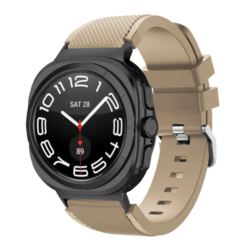 sports soft Silicone Strap For Samsung Galaxy Watch Ultra 2025 47mm breathable band For Samsung Watch 8 40mm 44mm 8 Classic 46mm