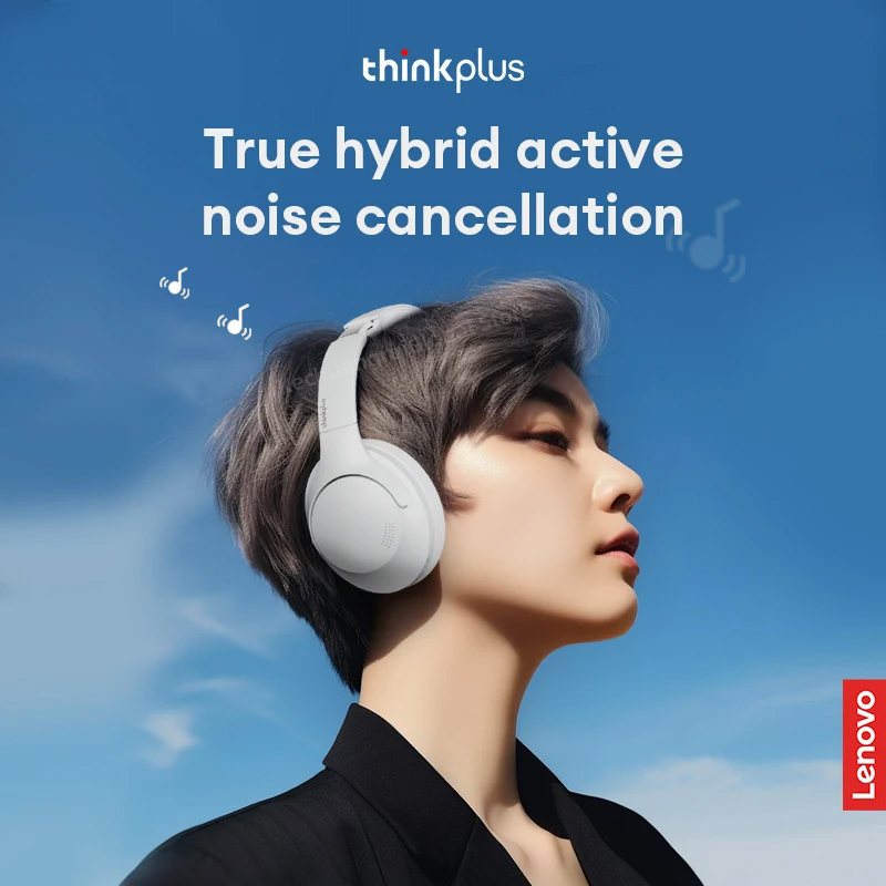 Lenovo Th46 Wireless Bluetooth 5.4 Headphones Scalable Headset Hd Calling ANC Active Noise Reduction Earbuds 400mAh Battery Life
