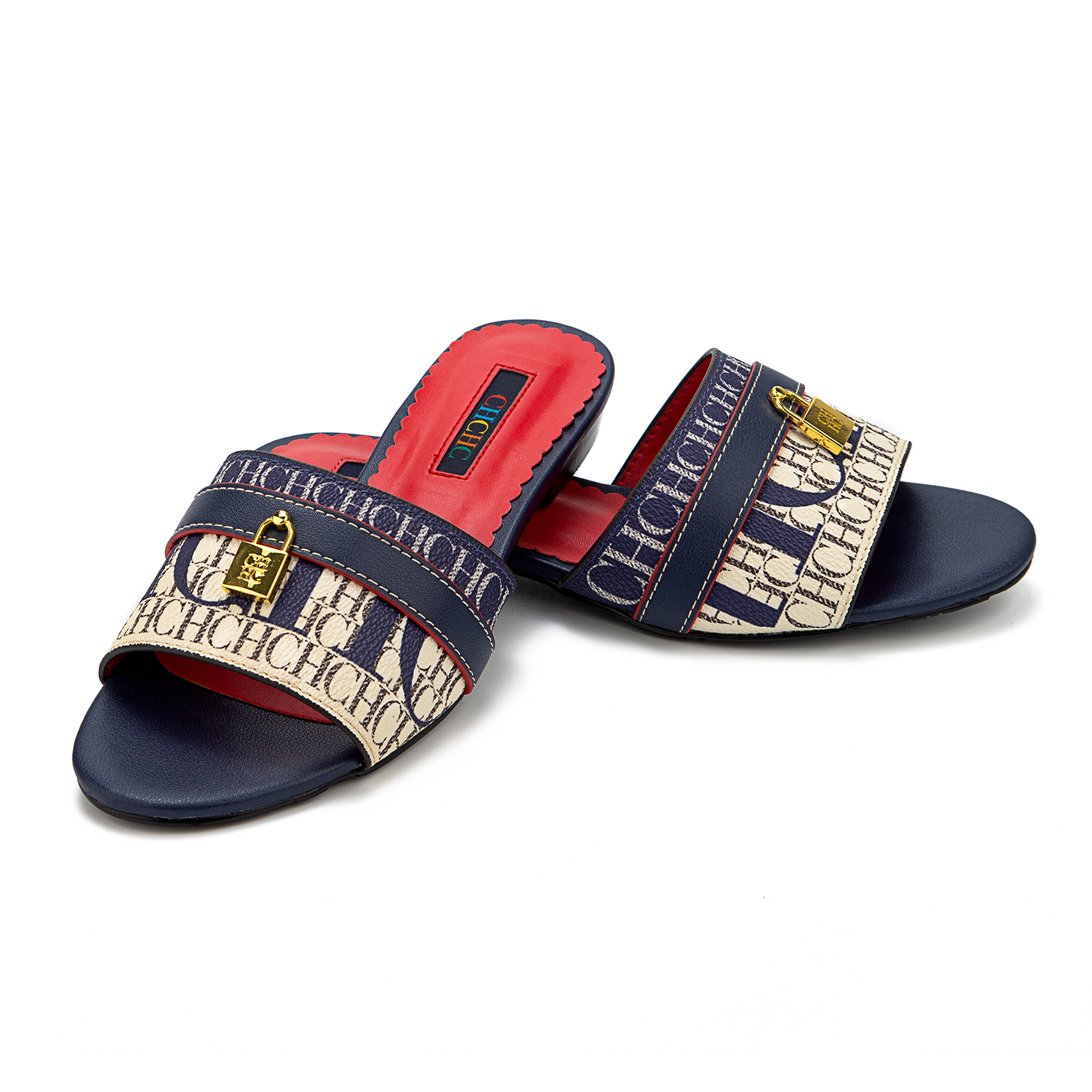 CHarming fashion Women's Slippers 2024 New Brand Fabric high Heel Sandals Outdoor Business Commuter Women's Shoes birthday gifts