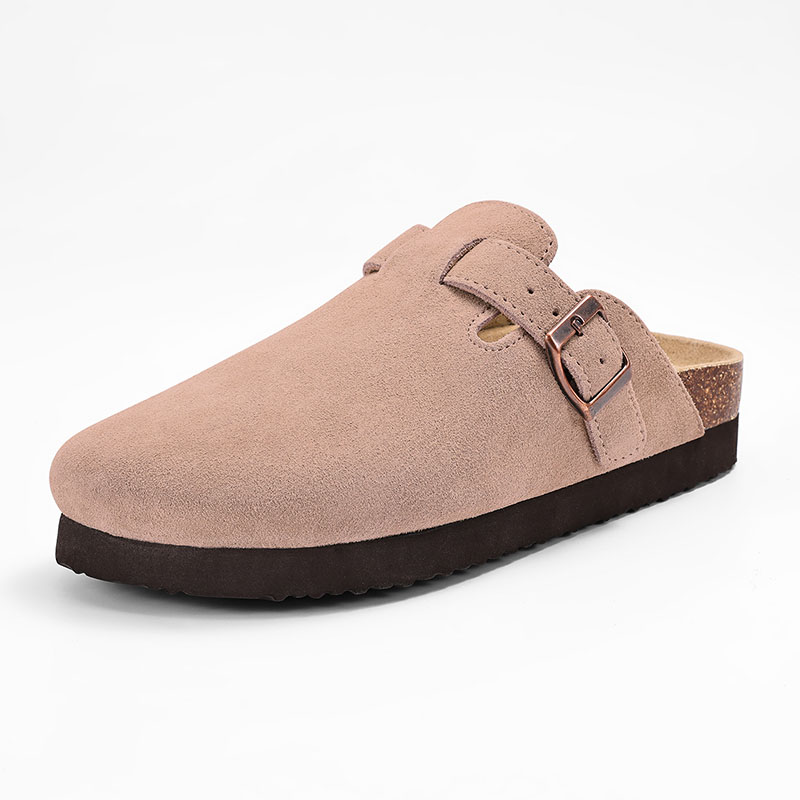 Pallene Fashion Women's Mules Cork Insole Unisex Clogs Slippers Water Corrugated Sole Non-slip Men's Sandals With Arch Support